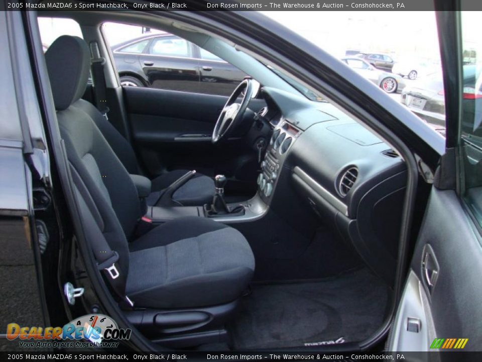 2005 Mazda MAZDA6 s Sport Hatchback Onyx Black / Black Photo #21