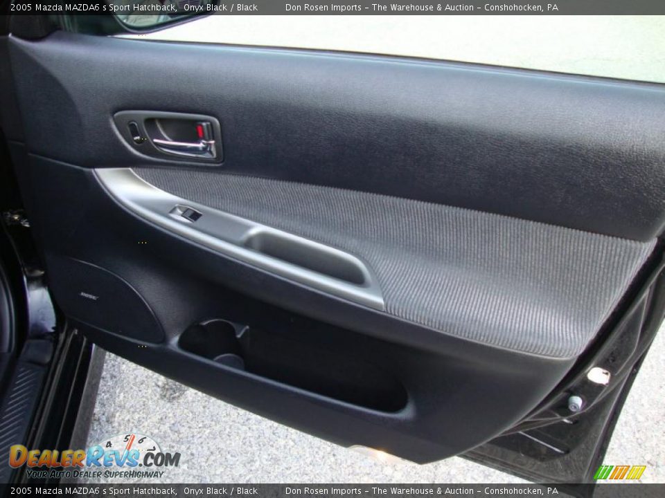 2005 Mazda MAZDA6 s Sport Hatchback Onyx Black / Black Photo #23