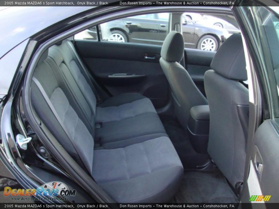 2005 Mazda MAZDA6 s Sport Hatchback Onyx Black / Black Photo #24