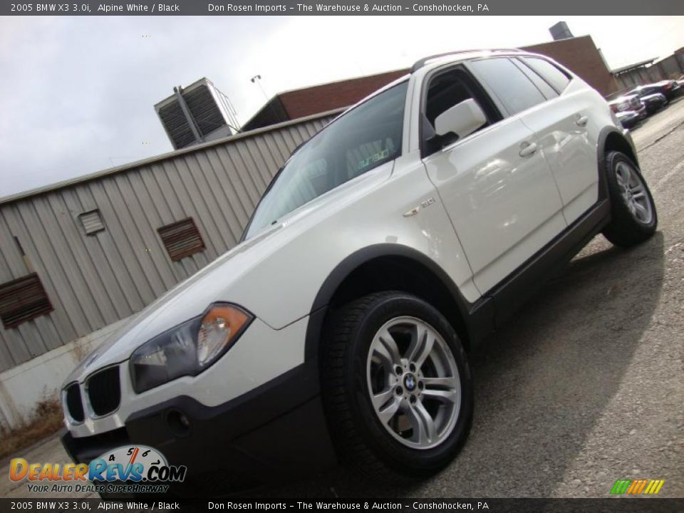 2005 BMW X3 3.0i Alpine White / Black Photo #1