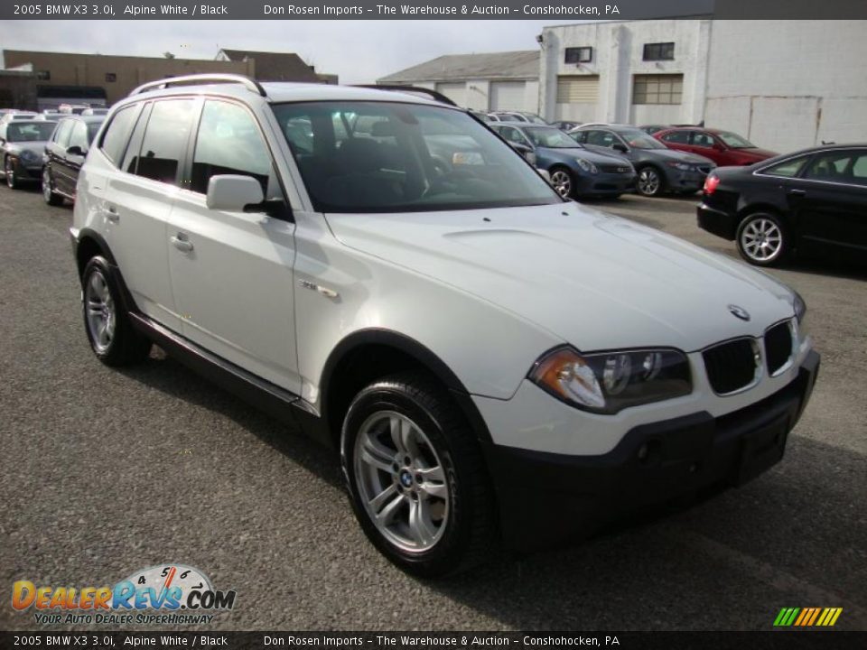 2005 BMW X3 3.0i Alpine White / Black Photo #4