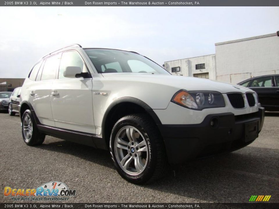2005 BMW X3 3.0i Alpine White / Black Photo #5