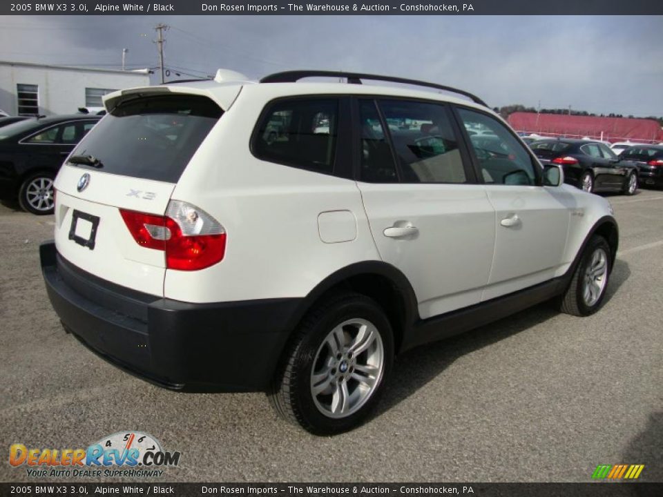 2005 BMW X3 3.0i Alpine White / Black Photo #8