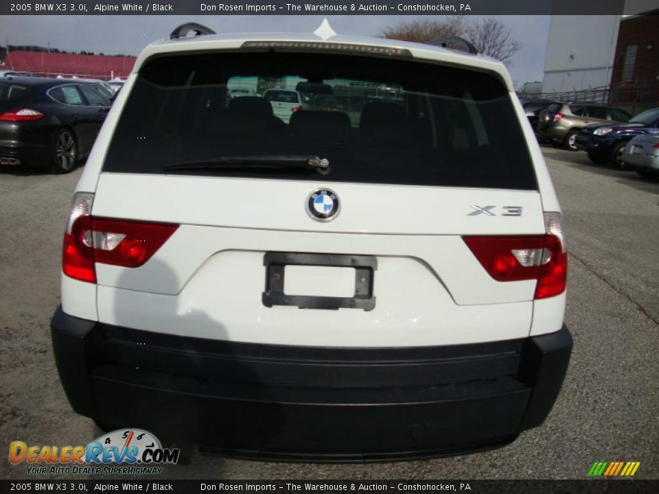 2005 BMW X3 3.0i Alpine White / Black Photo #9