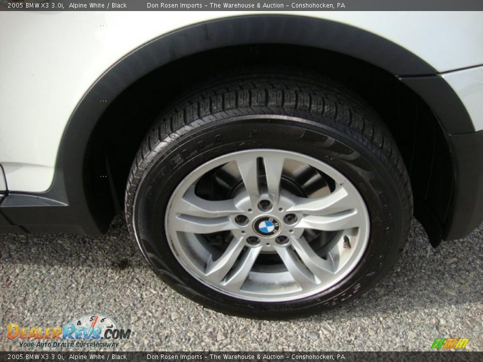 2005 BMW X3 3.0i Alpine White / Black Photo #33