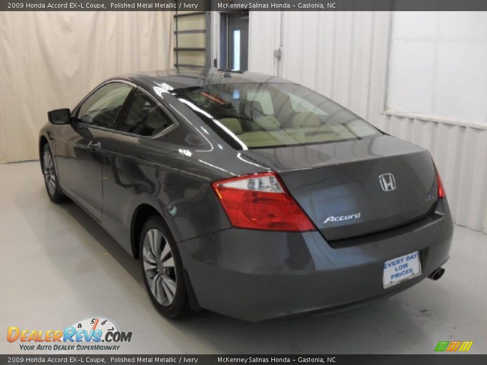 2009 Honda Accord EX-L Coupe Polished Metal Metallic / Ivory Photo #2