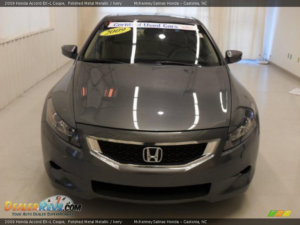 2009 Honda Accord EX-L Coupe Polished Metal Metallic / Ivory Photo #6