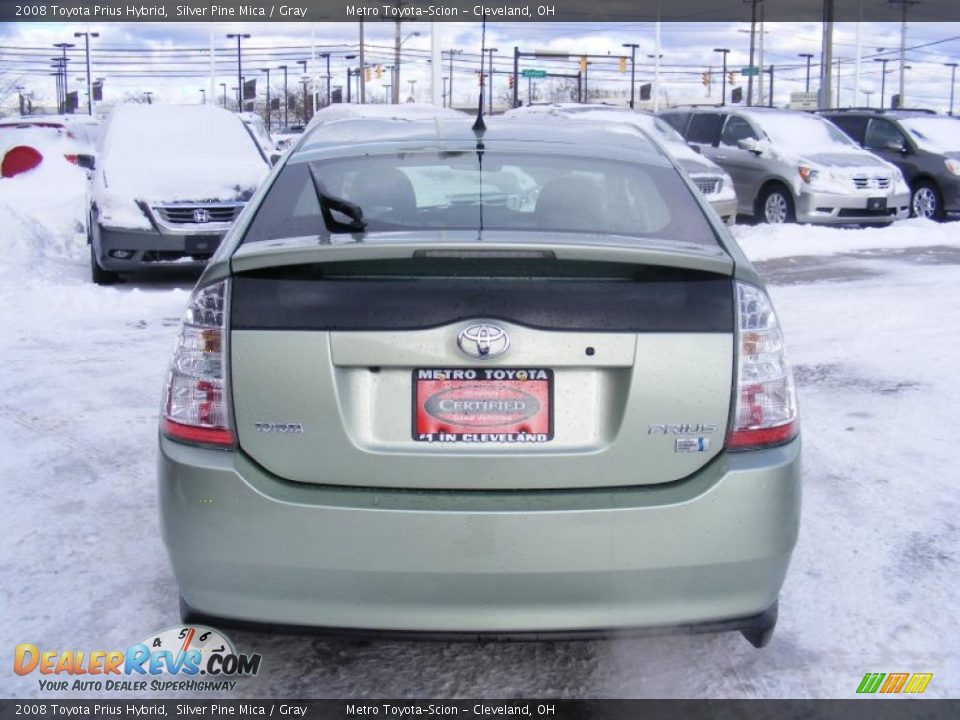 2008 Toyota Prius Hybrid Silver Pine Mica / Gray Photo #4