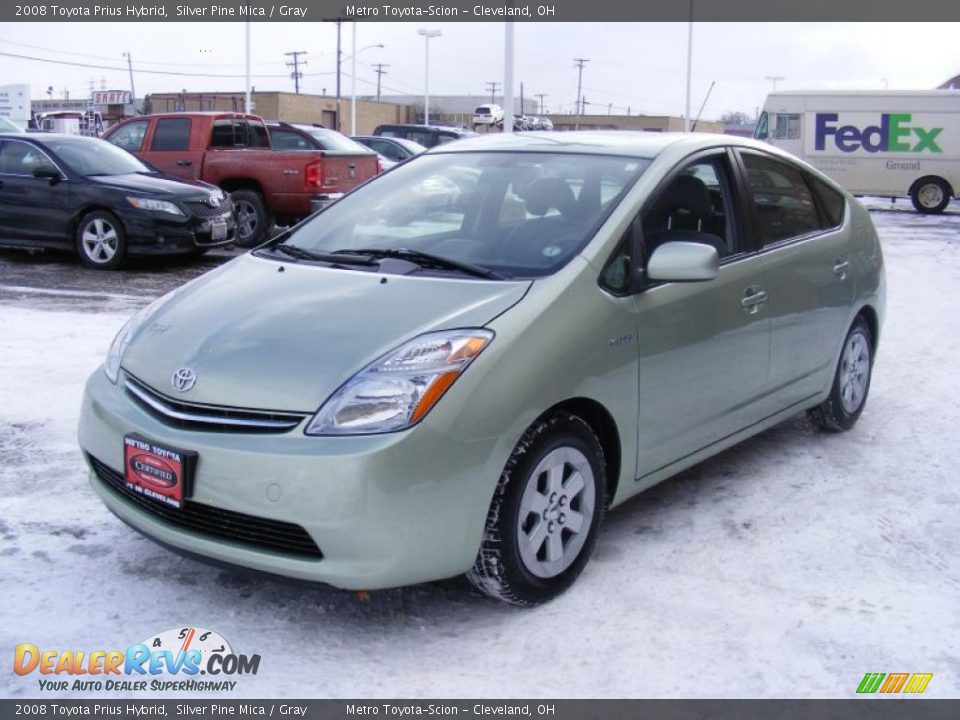 2008 Toyota Prius Hybrid Silver Pine Mica / Gray Photo #7