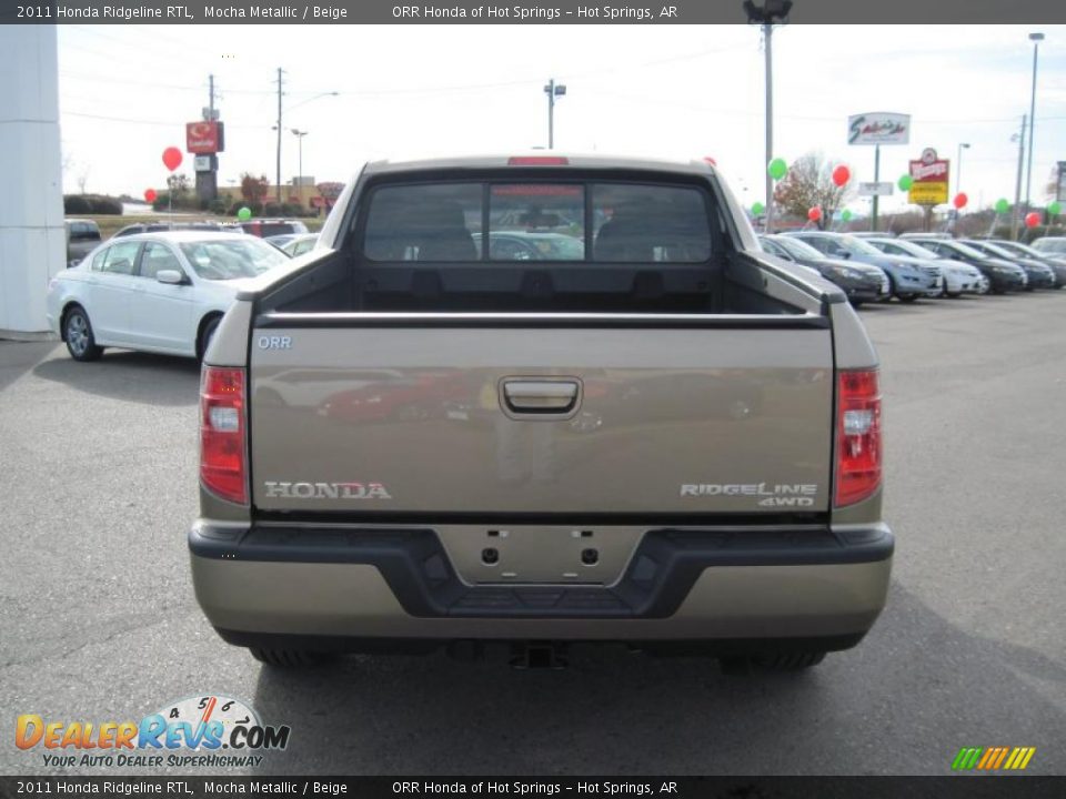 2011 Honda Ridgeline RTL Mocha Metallic / Beige Photo #4