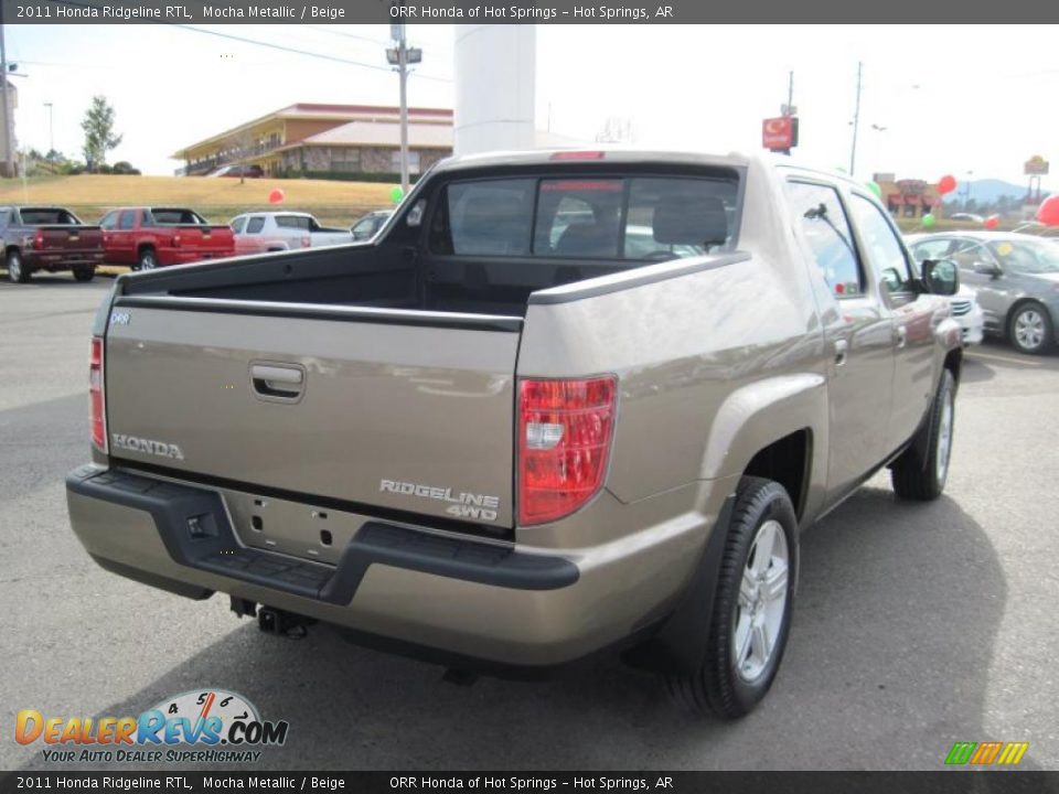 2011 Honda Ridgeline RTL Mocha Metallic / Beige Photo #5