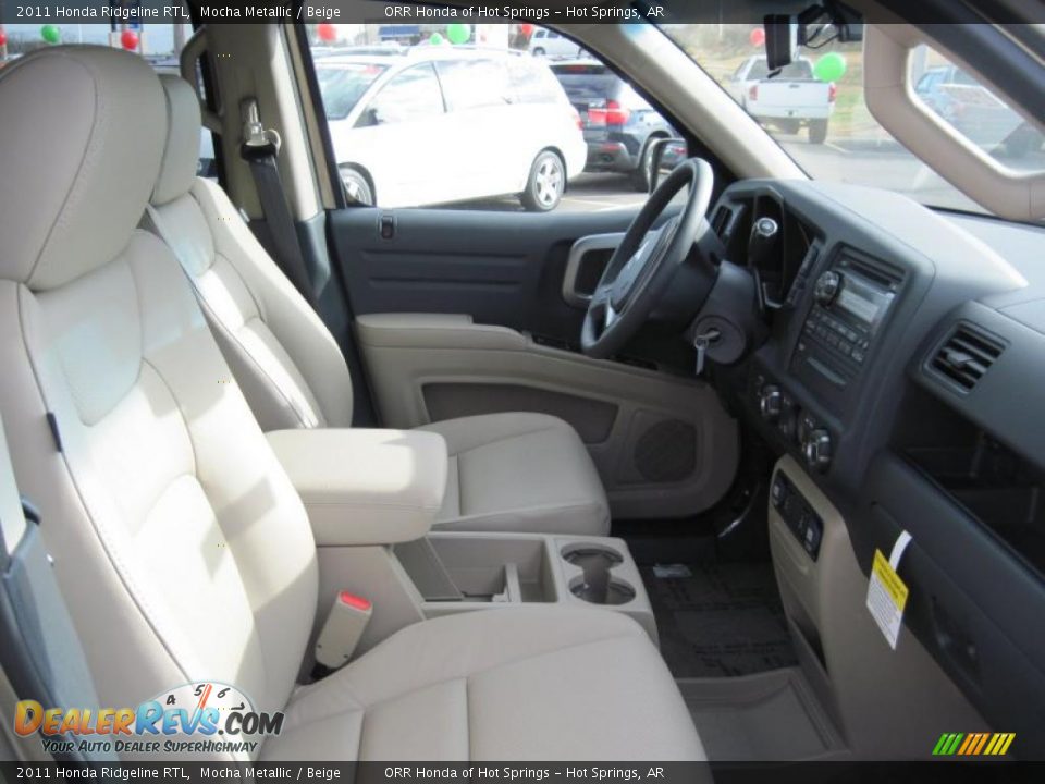 Beige Interior - 2011 Honda Ridgeline RTL Photo #16