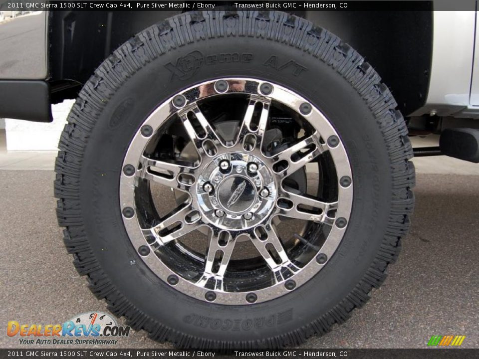 Custom Wheels of 2011 GMC Sierra 1500 SLT Crew Cab 4x4 Photo #17