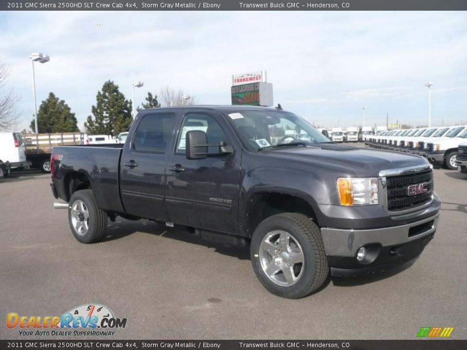 Storm Gray Metallic 2011 GMC Sierra 2500HD SLT Crew Cab 4x4 Photo #1