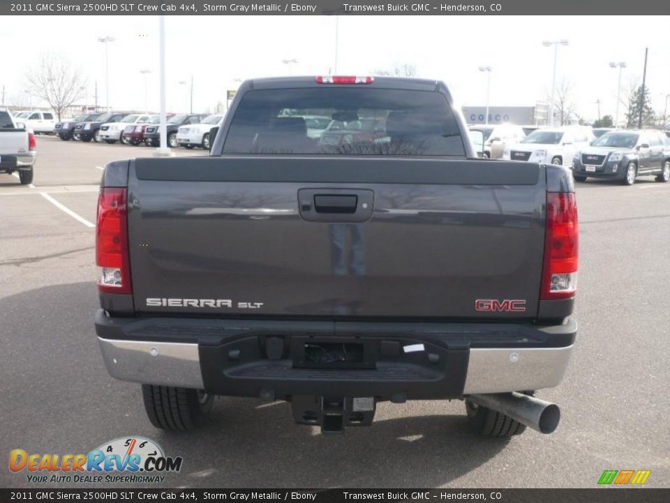 2011 GMC Sierra 2500HD SLT Crew Cab 4x4 Storm Gray Metallic / Ebony Photo #4