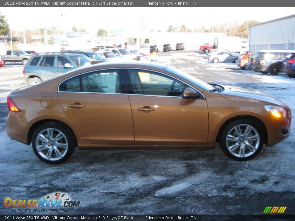 Vibrant Copper Metallic 2011 Volvo S60 T6 AWD Photo #4