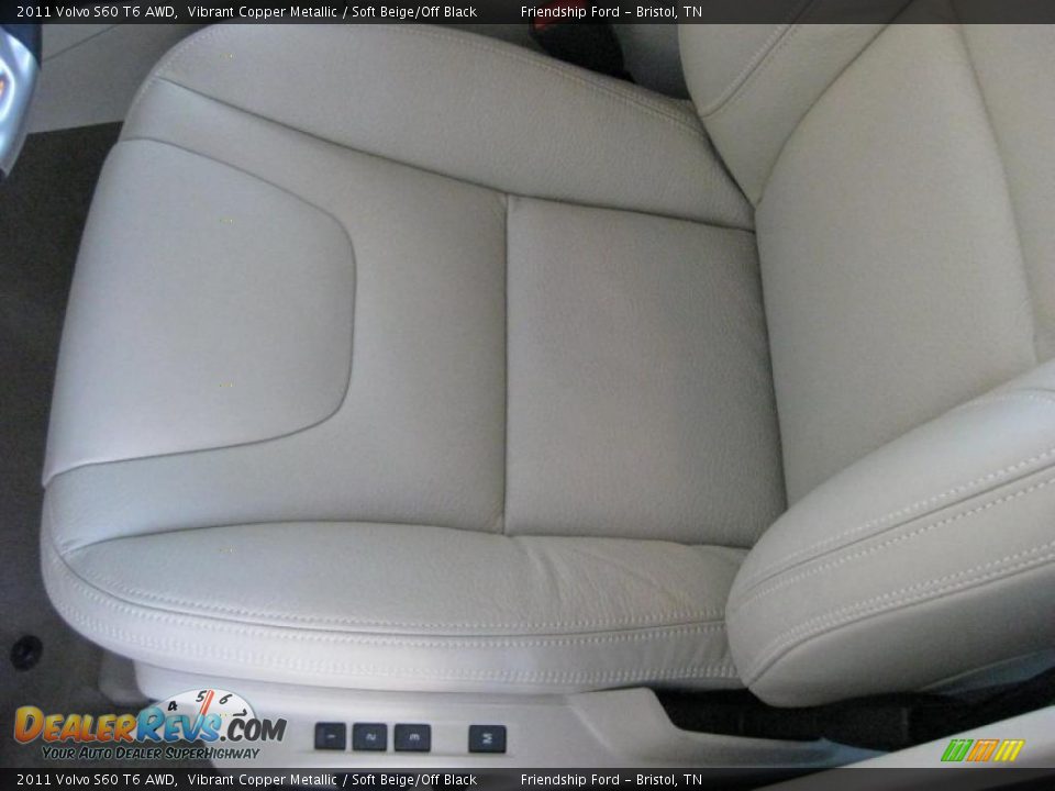 Soft Beige/Off Black Interior - 2011 Volvo S60 T6 AWD Photo #12