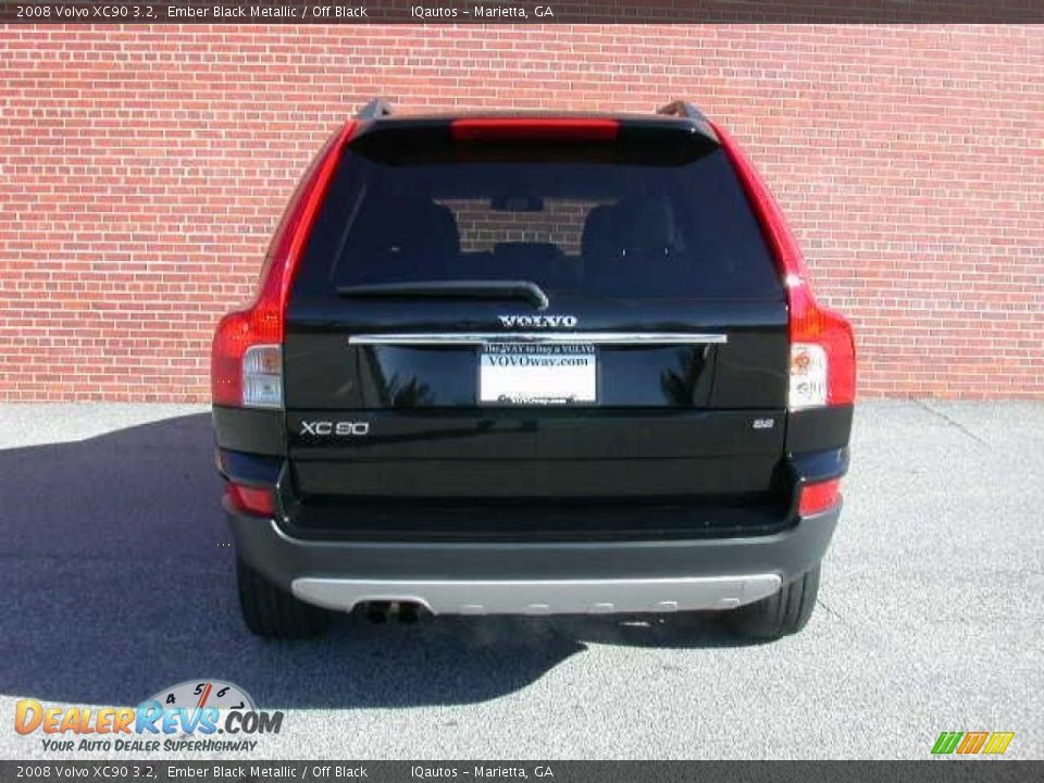 2008 Volvo XC90 3.2 Ember Black Metallic / Off Black Photo #5