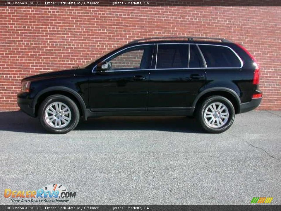 2008 Volvo XC90 3.2 Ember Black Metallic / Off Black Photo #11