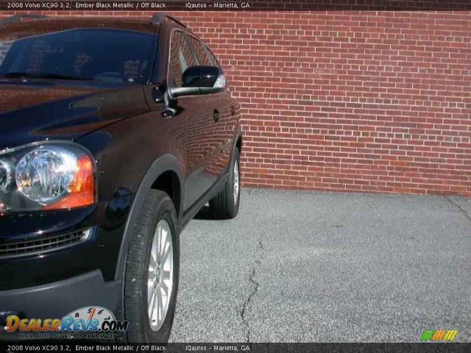 2008 Volvo XC90 3.2 Ember Black Metallic / Off Black Photo #12