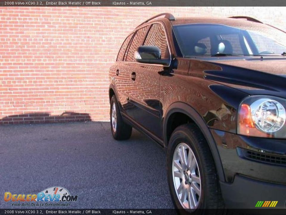 2008 Volvo XC90 3.2 Ember Black Metallic / Off Black Photo #13