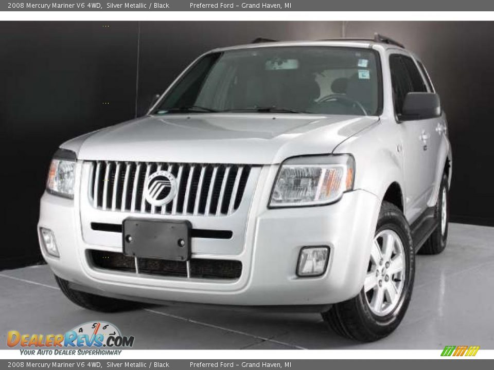 2008 Mercury Mariner V6 4WD Silver Metallic / Black Photo #1