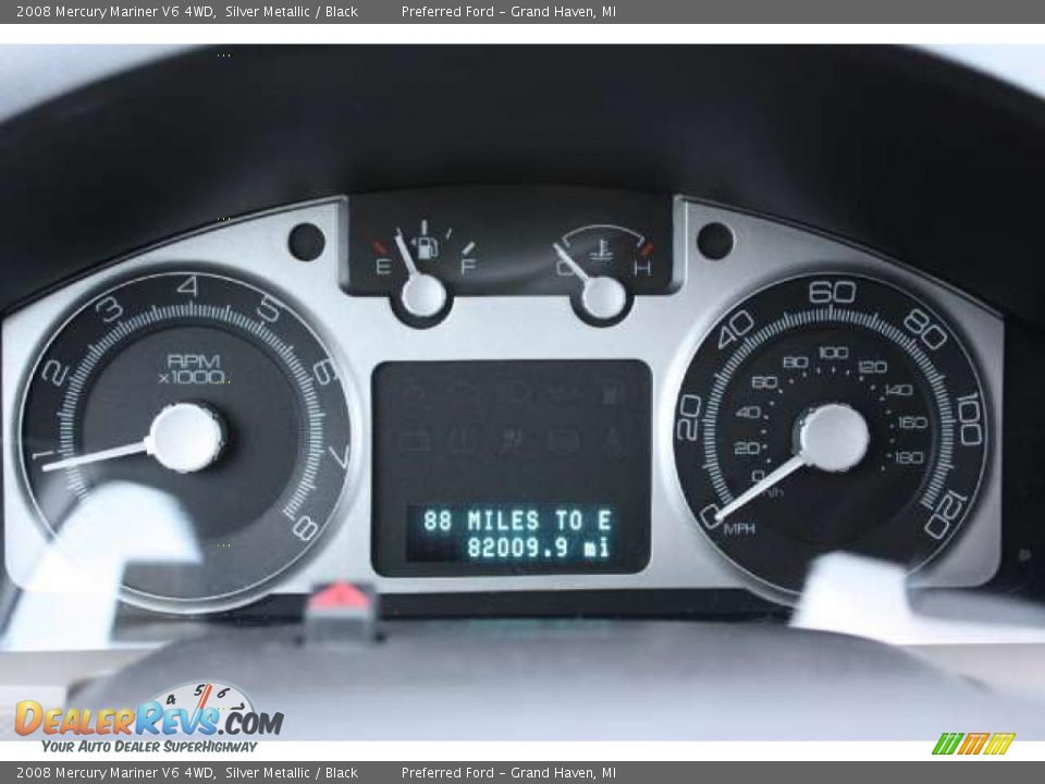 2008 Mercury Mariner V6 4WD Gauges Photo #10