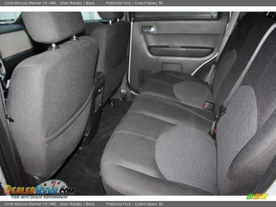 Black Interior - 2008 Mercury Mariner V6 4WD Photo #19