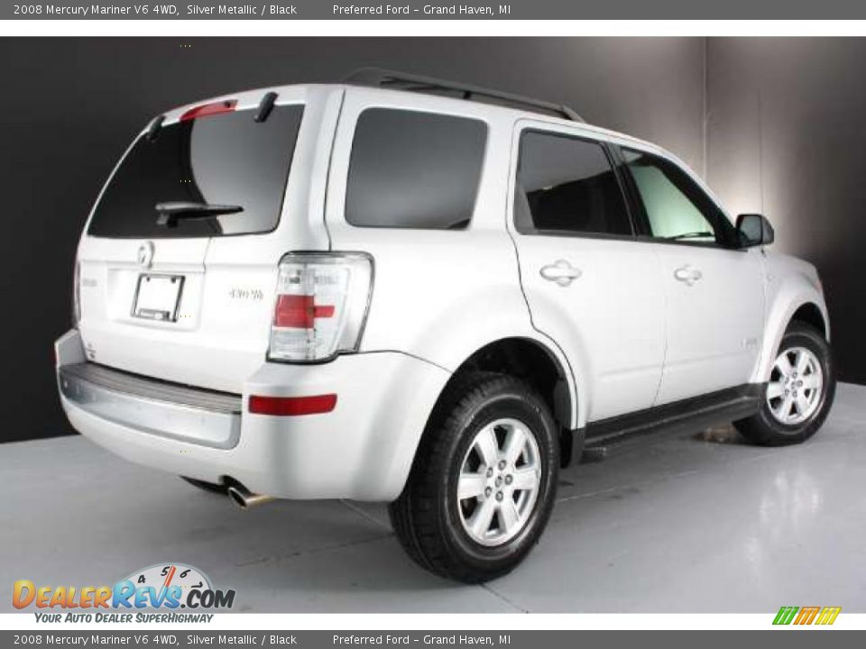 2008 Mercury Mariner V6 4WD Silver Metallic / Black Photo #25