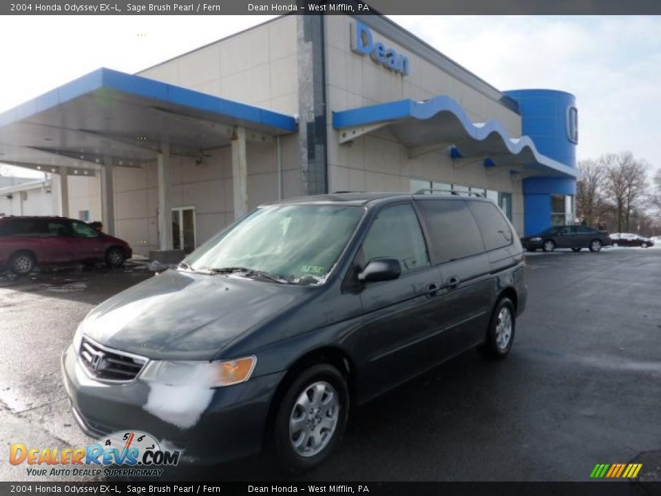 2004 Honda Odyssey EX-L Sage Brush Pearl / Fern Photo #1
