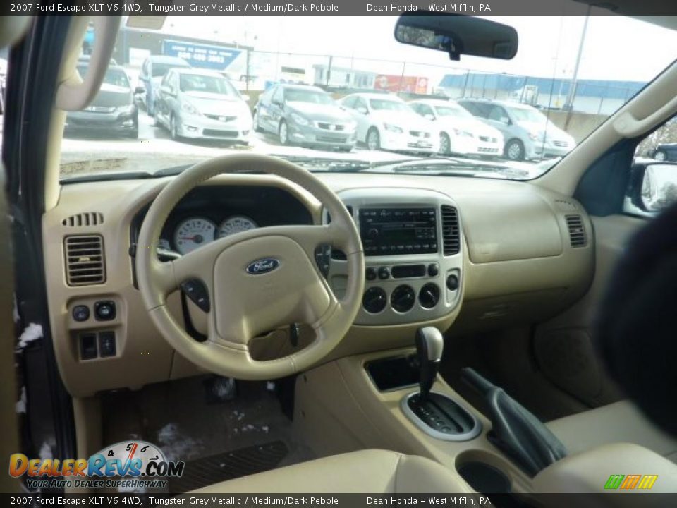 2007 Ford Escape XLT V6 4WD Tungsten Grey Metallic / Medium/Dark Pebble Photo #10