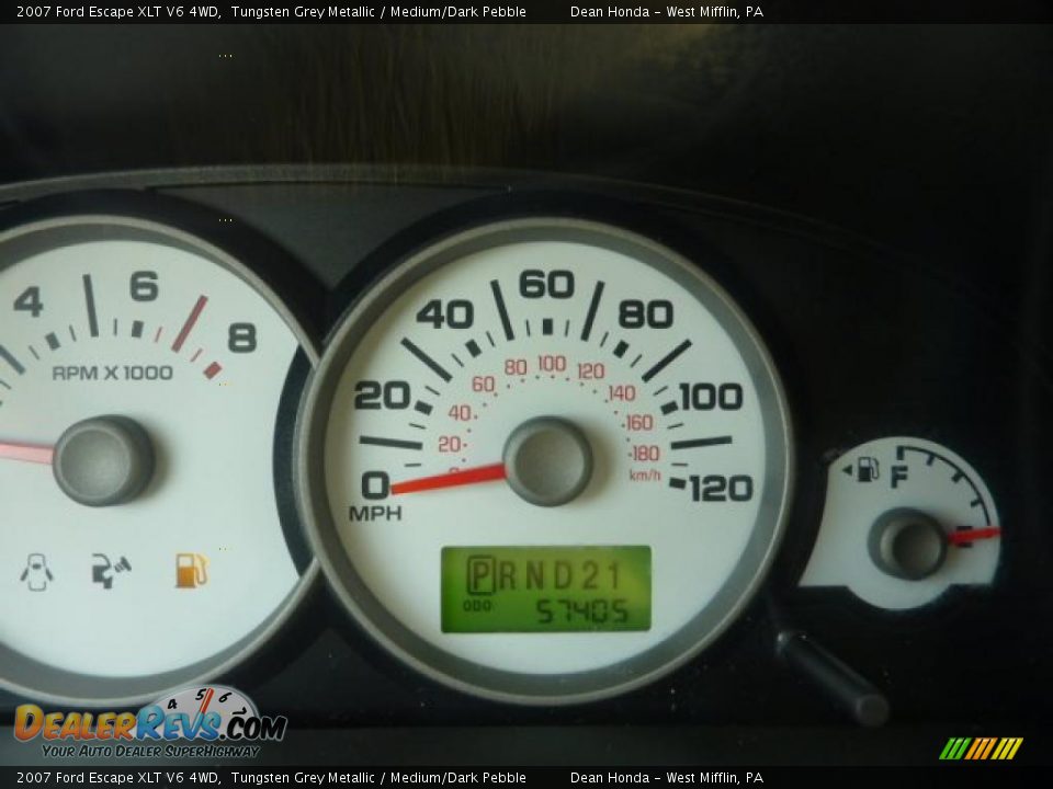 2007 Ford Escape XLT V6 4WD Tungsten Grey Metallic / Medium/Dark Pebble Photo #15