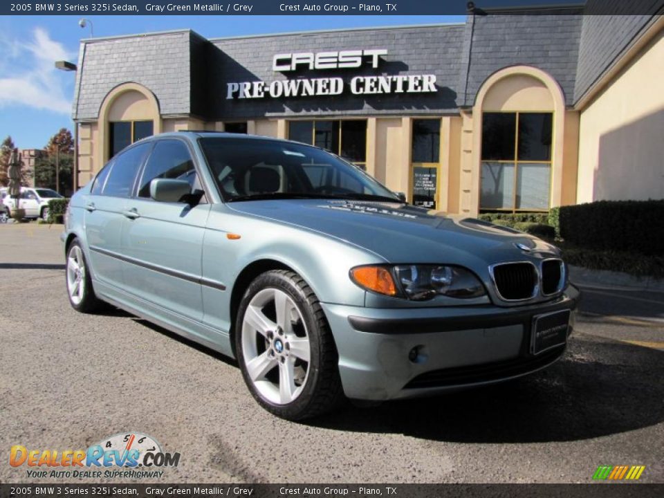 2005 BMW 3 Series 325i Sedan Gray Green Metallic / Grey Photo #1