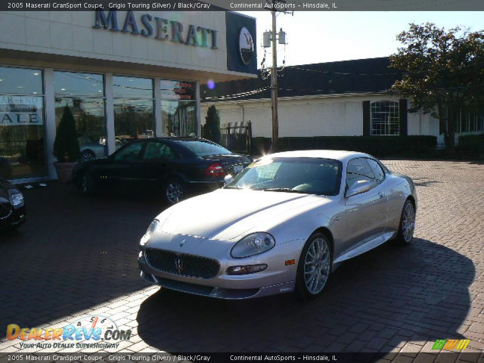 2005 Maserati GranSport Coupe Grigio Touring (Silver) / Black/Gray Photo #1