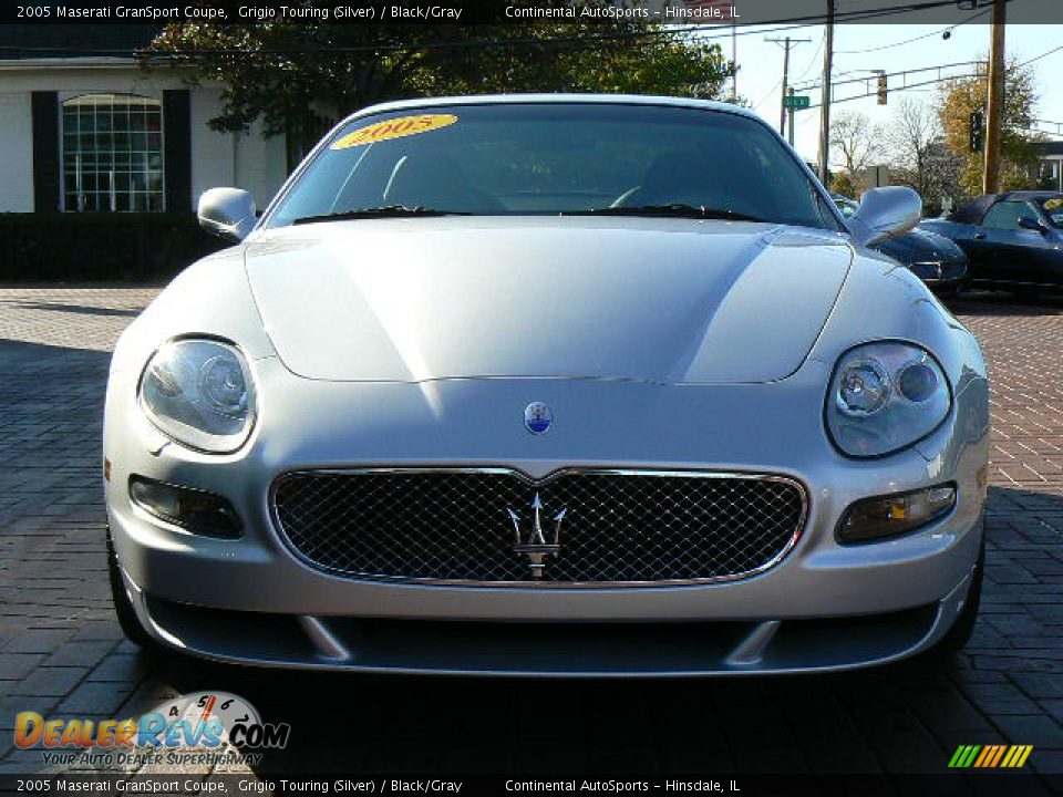 2005 Maserati GranSport Coupe Grigio Touring (Silver) / Black/Gray Photo #2