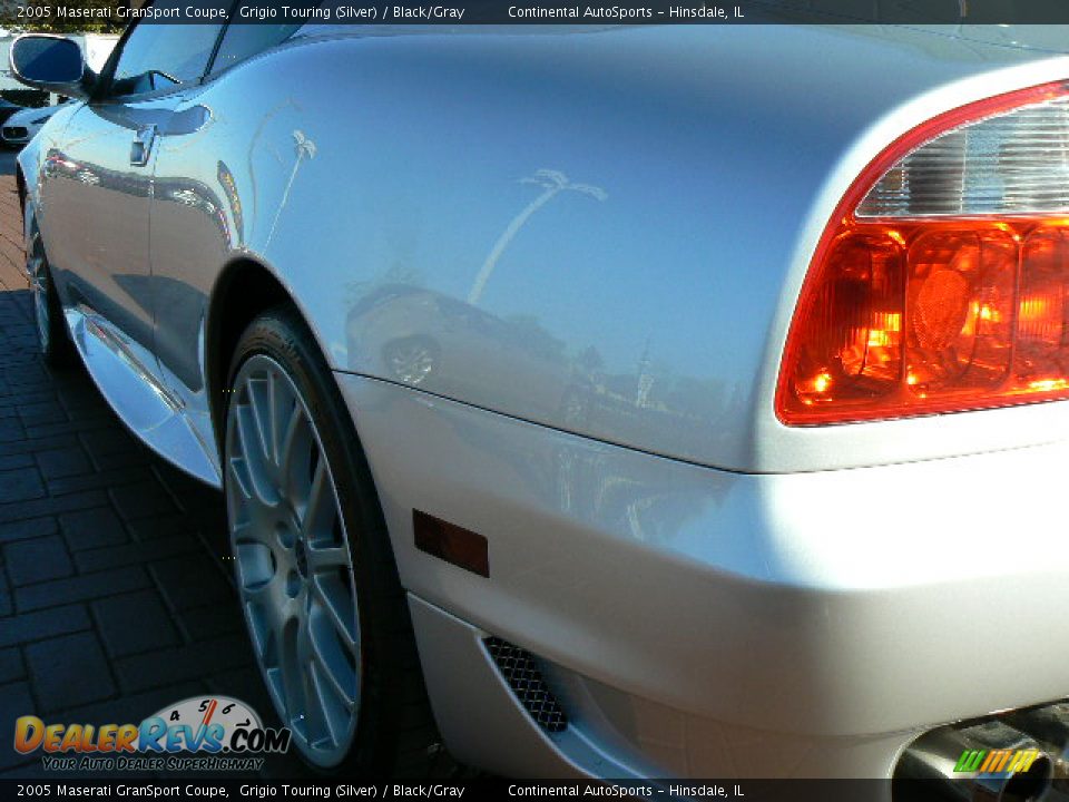2005 Maserati GranSport Coupe Grigio Touring (Silver) / Black/Gray Photo #3