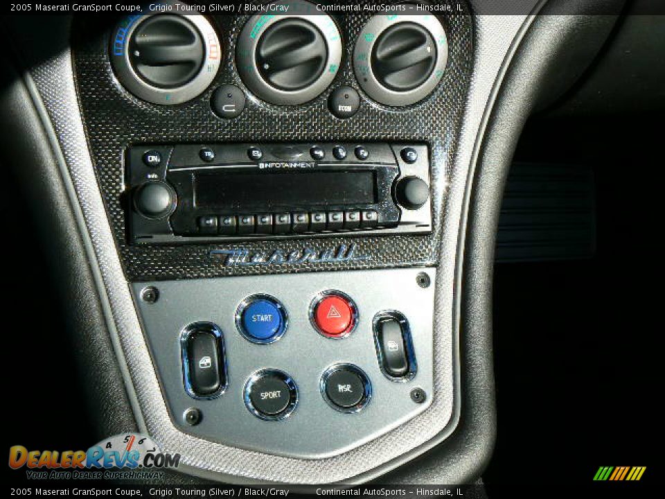 2005 Maserati GranSport Coupe Grigio Touring (Silver) / Black/Gray Photo #7