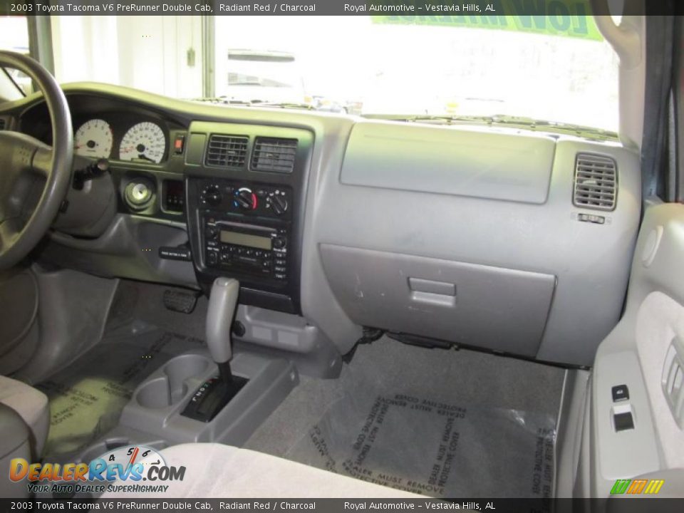 2003 Toyota Tacoma V6 PreRunner Double Cab Radiant Red / Charcoal Photo #8