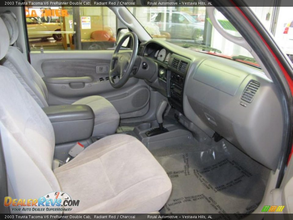 Charcoal Interior - 2003 Toyota Tacoma V6 PreRunner Double Cab Photo #9