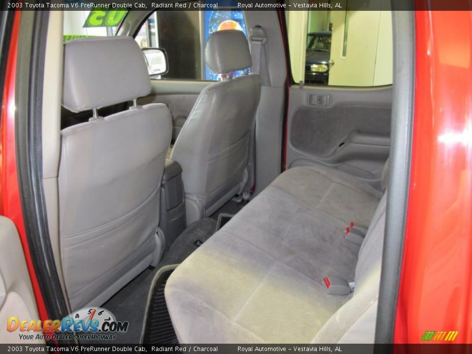 2003 Toyota Tacoma V6 PreRunner Double Cab Radiant Red / Charcoal Photo #10