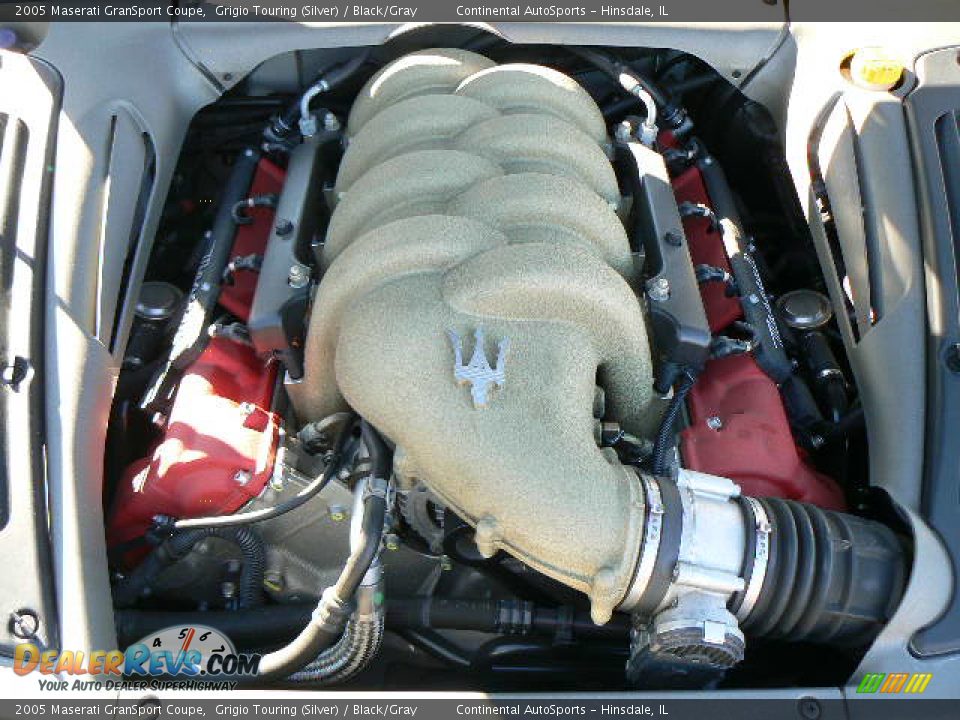 2005 Maserati GranSport Coupe Grigio Touring (Silver) / Black/Gray Photo #10