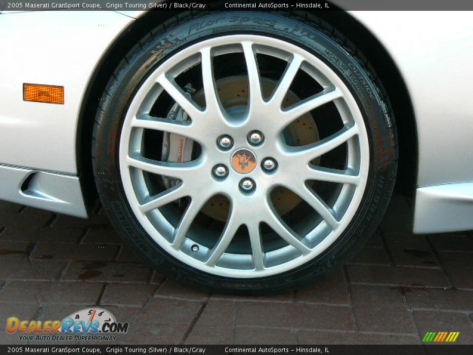 2005 Maserati GranSport Coupe Grigio Touring (Silver) / Black/Gray Photo #12