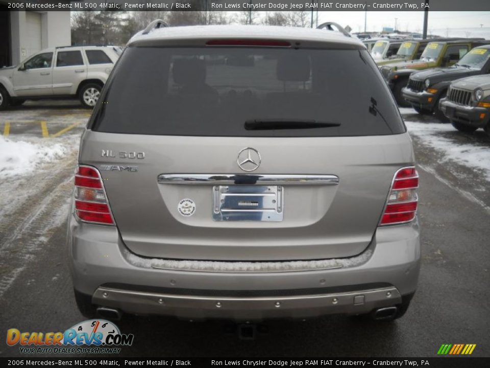 2006 Mercedes-Benz ML 500 4Matic Pewter Metallic / Black Photo #3