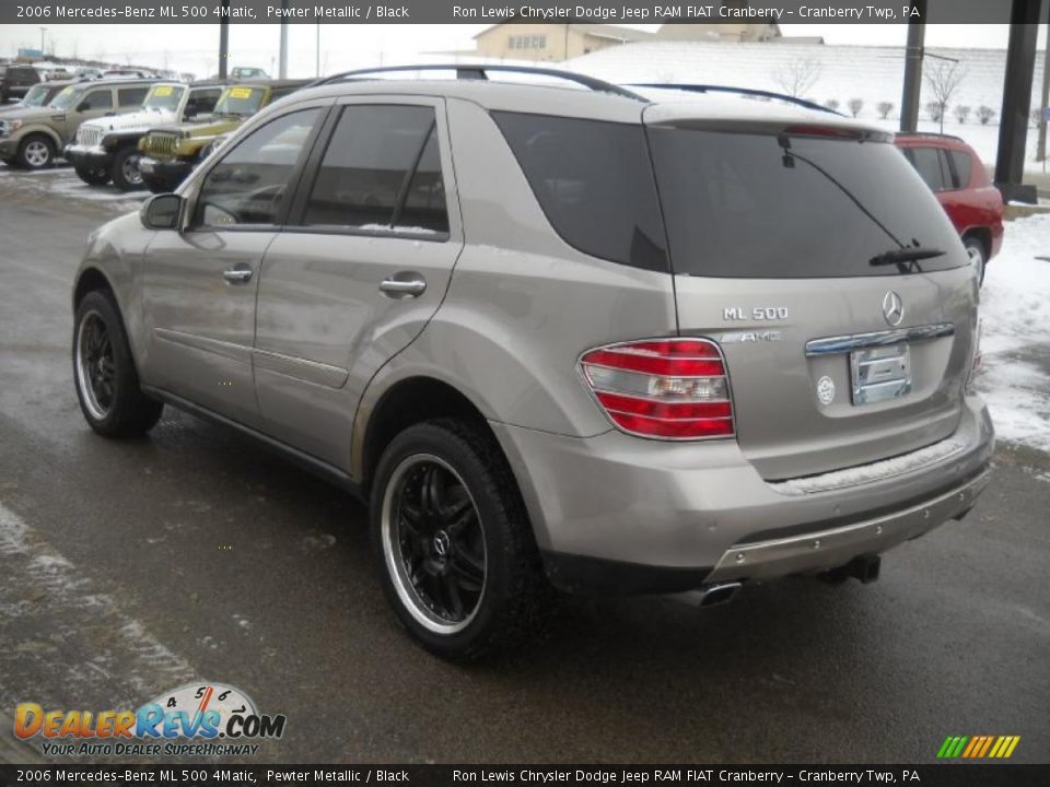 2006 Mercedes-Benz ML 500 4Matic Pewter Metallic / Black Photo #4