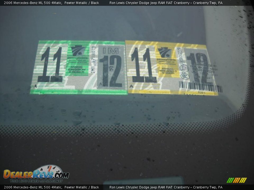 2006 Mercedes-Benz ML 500 4Matic Pewter Metallic / Black Photo #15