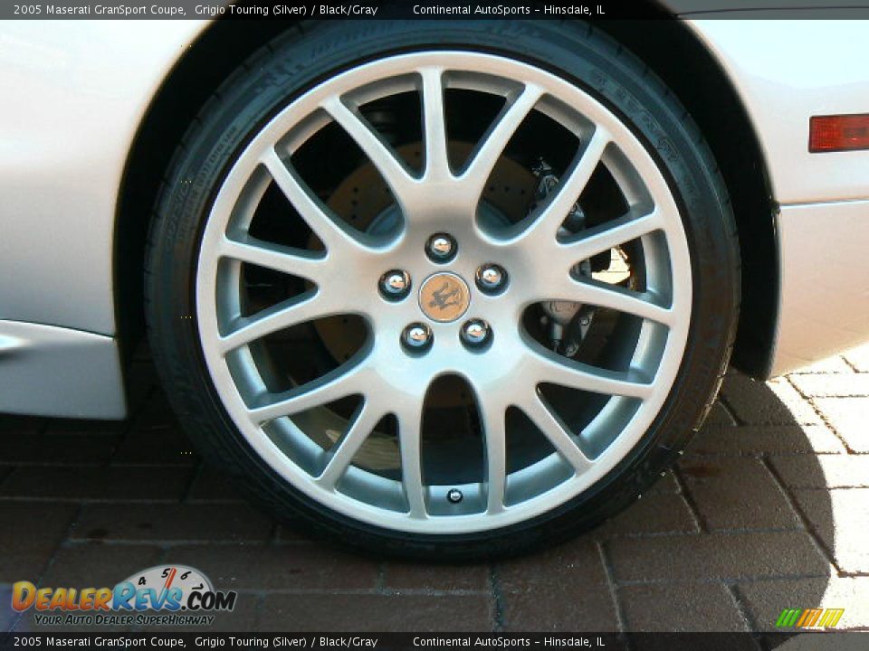2005 Maserati GranSport Coupe Grigio Touring (Silver) / Black/Gray Photo #14