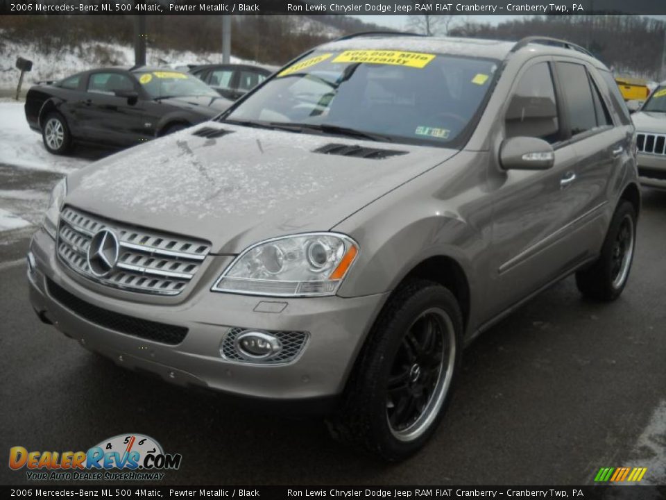2006 Mercedes-Benz ML 500 4Matic Pewter Metallic / Black Photo #18