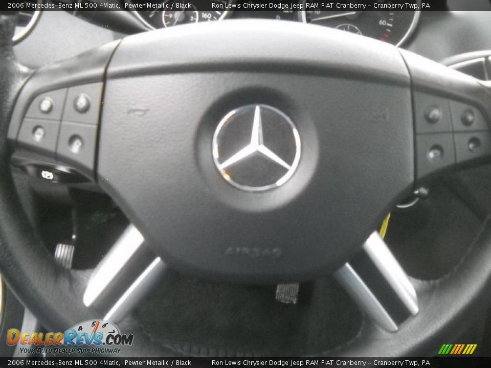 2006 Mercedes-Benz ML 500 4Matic Pewter Metallic / Black Photo #24