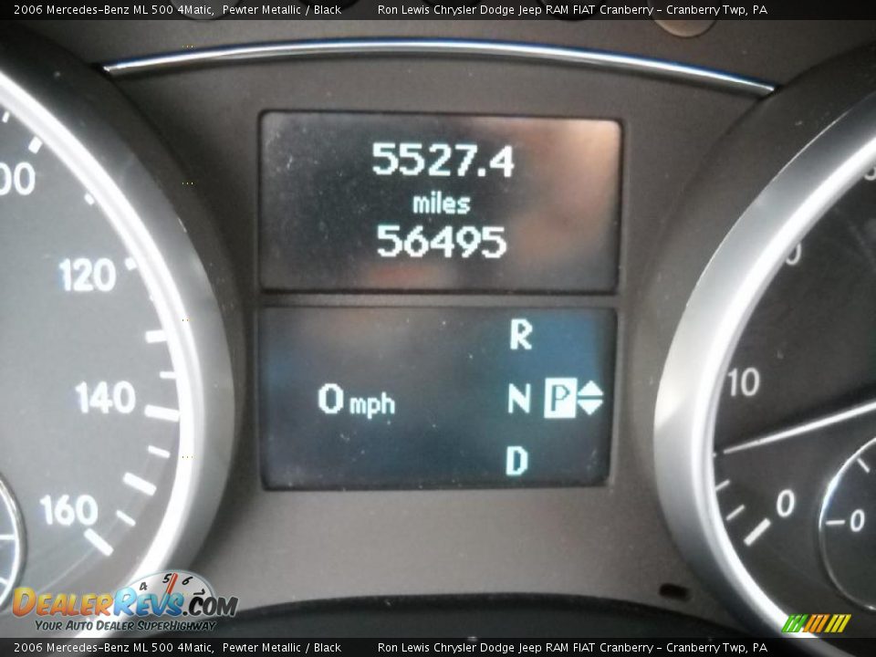 2006 Mercedes-Benz ML 500 4Matic Pewter Metallic / Black Photo #25