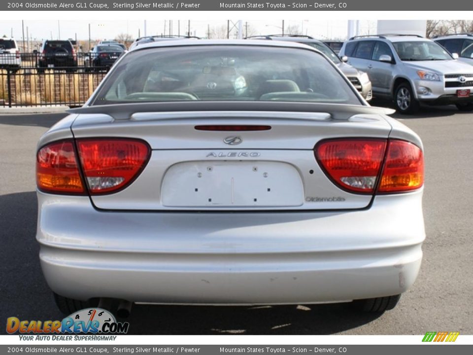 2004 Oldsmobile Alero GL1 Coupe Sterling Silver Metallic / Pewter Photo #3